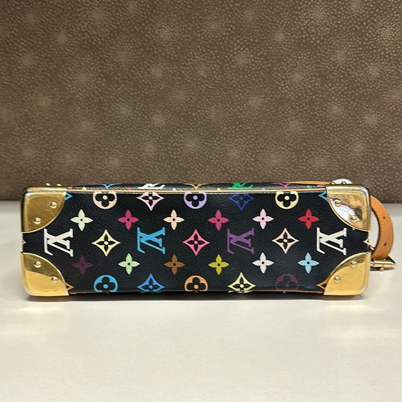 🔥🔥🔥Authentic LOUIS VUITTON Monogram Multicolor Boulogne Black Shoulder Bag - Picture 7 of 16